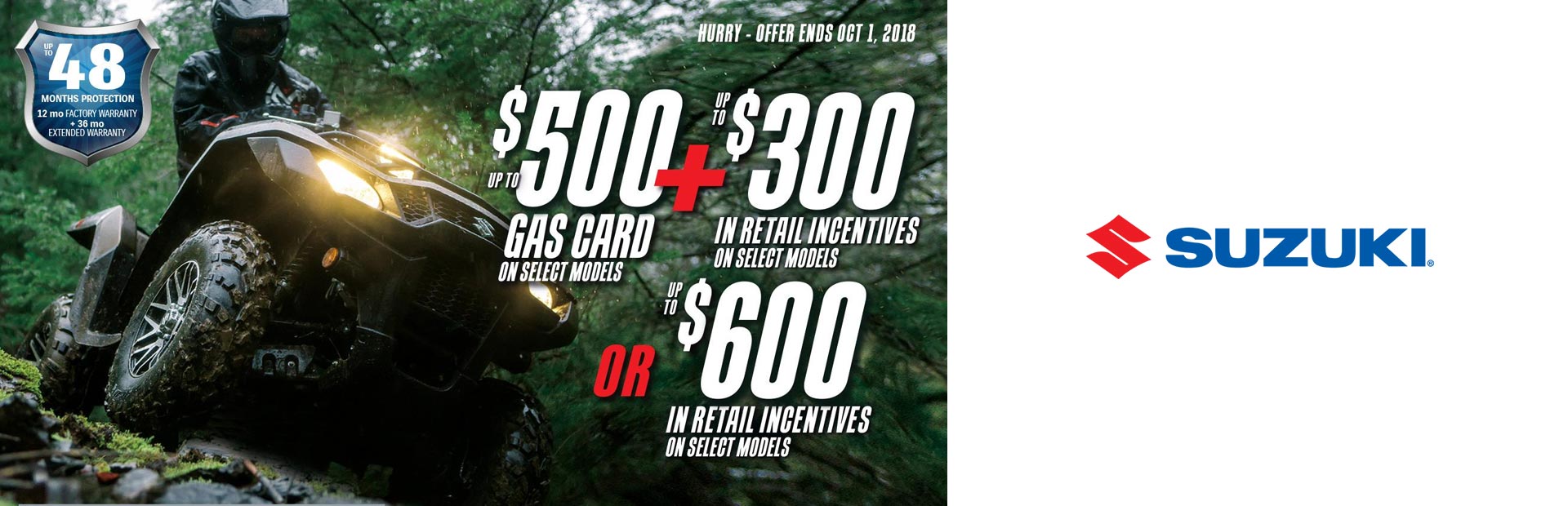 Suzuki: Suzuki Fuel the Ride Summer Savings - ATV